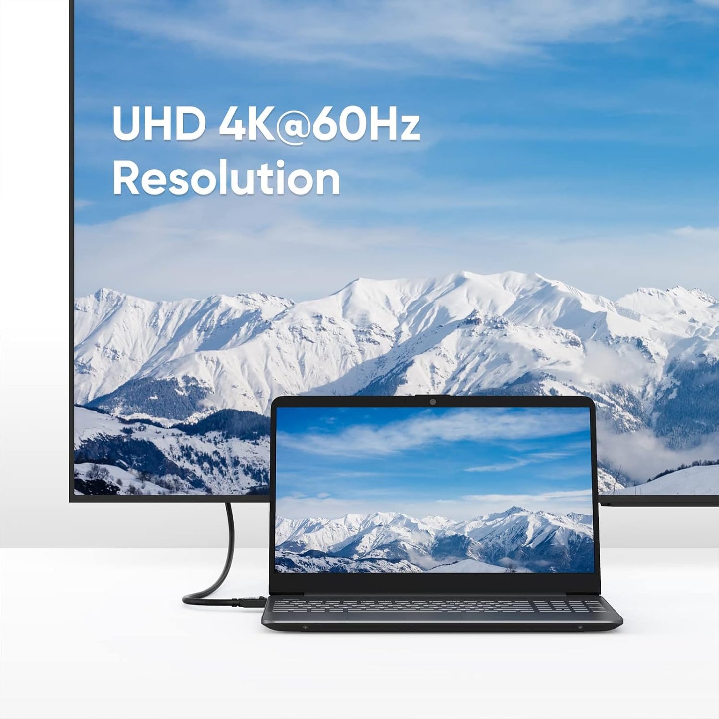 Displayport Cable [10Ft/3M], 4K DP Cable 1.2 Male to Male Support 4K@60Hz, 2K@144Hz Compatible with Computer, Desktop, Laptop, PC, Monitor, Projector,2Pack/Black