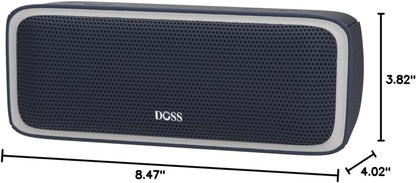 Bluetooth Speaker, Soundbox Pro Wireless Speaker with 20W Stereo Sound, Active Extra Bass, Bluetooth5.0, IPX6 Waterproof, Wireless Stereo Pairing, Multi-Colors Lights, 20Hrs Playtime -Blue